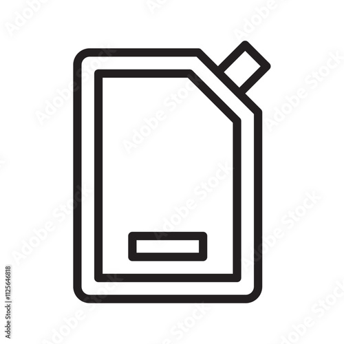 Doy pack pouch icon Black and white logo
