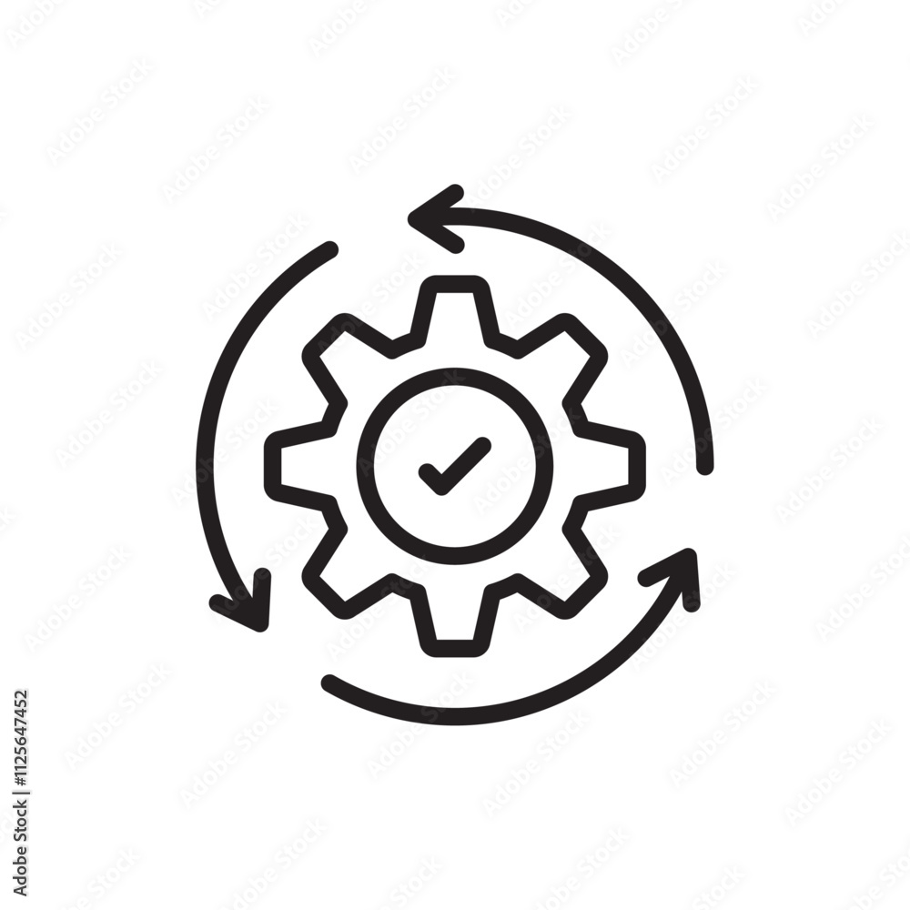 Implementation icon Black and white logo Implementation icon Black and white logo