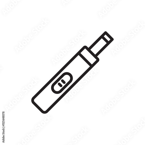 Pregnancy test icon Black and white logo