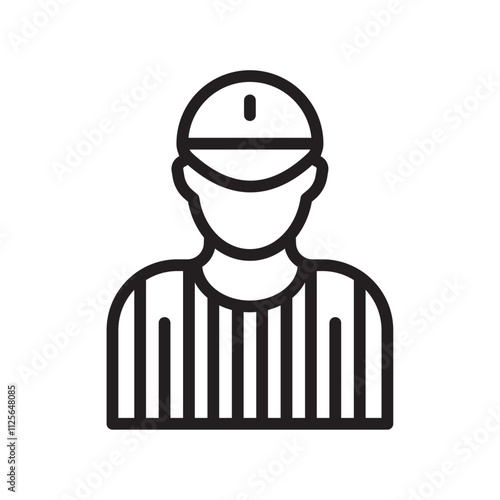 Prisoner icon Black and white logo