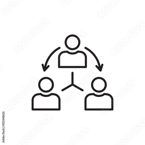 Third party icon Black and white logo