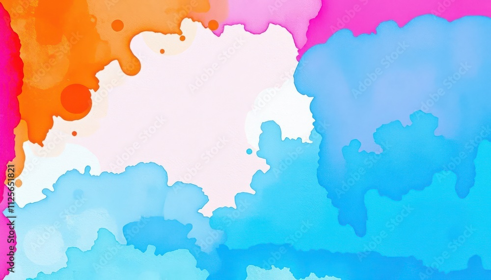 a painting of a colorful cloud filled sky with a rainbow colored background a painting of a colorful cloud filled sky with a rainbow colored background