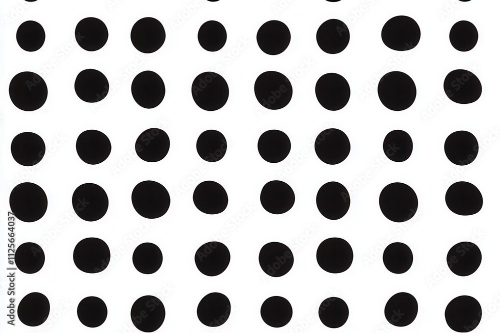A pattern of black circles on a white background, creating a visually striking design. A pattern of black circles on a white background, creating a visually striking design.