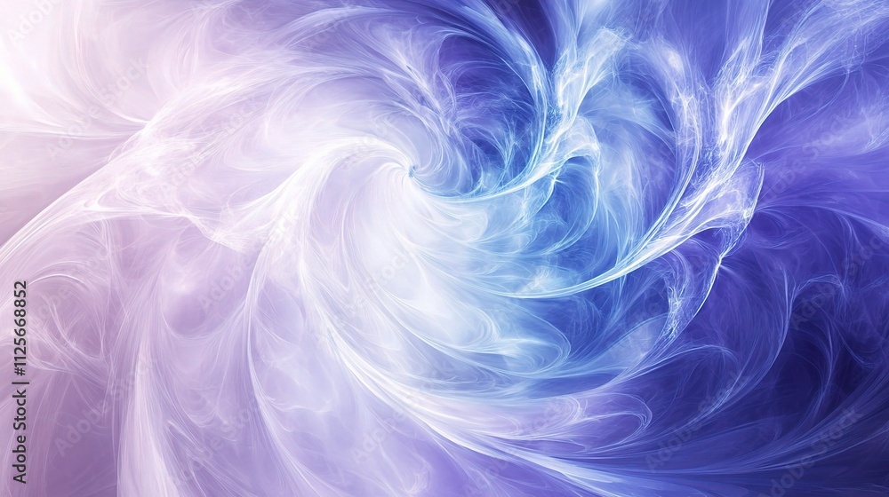 Obraz premium Soft Flowing Abstract Background with Swirls in Blue and Purple Tones
