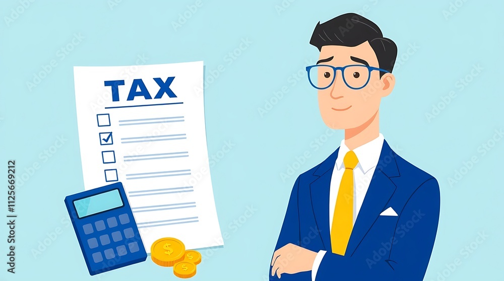 Tax planning, financial strategy for tax optimization, reduction or refund, income or revenue management, taxation or calculation concept, businessman with magnifying glass analyze tax plan document. Tax planning, financial strategy for tax optimization, reduction or refund, income or revenue management, taxation or calculation concept, businessman with magnifying glass analyze tax plan document.