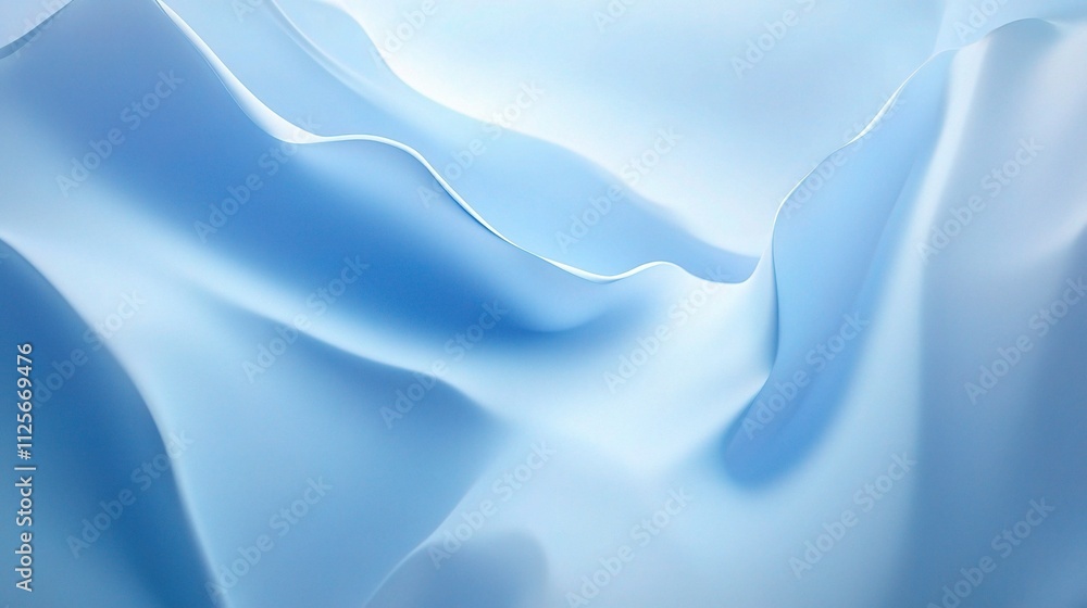 Obraz premium Smooth Icy Blue Gradient Background with Sharp Textures and Depth