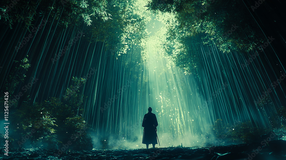 Obraz premium samurai, japan, japanese, ninja, katana, japanese sword, duel, art, scene, cool, emotion, sunset, beauty, war, battle, armor, warrior, snow, mt. fuji, cherry blossoms, clouds, mountain top, temple,
