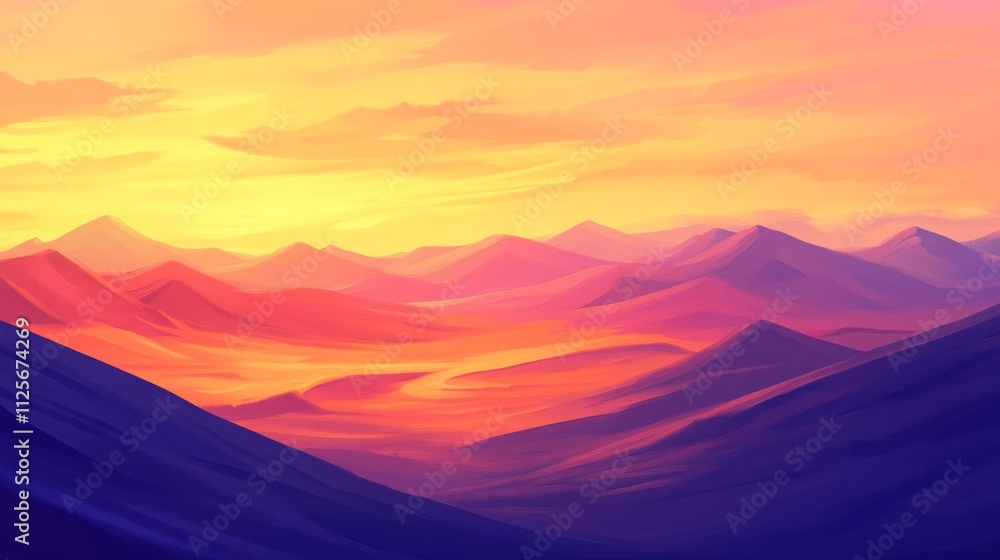 Sunset over mountains beautiful landscape nature photography serene environment wide view tranquility and beauty Sunset over mountains beautiful landscape nature photography serene environment wide view tranquility and beauty