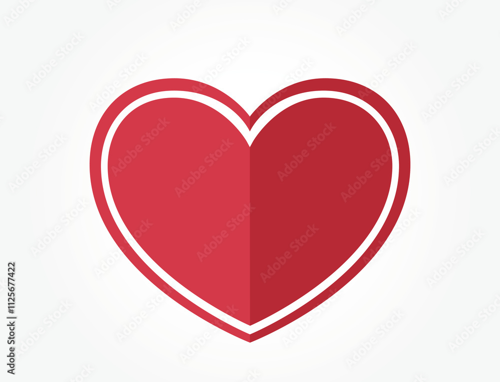 decorative red heart. love and valentines symbol. isolated vector element for valentines design decorative red heart. love and valentines symbol. isolated vector element for valentines design