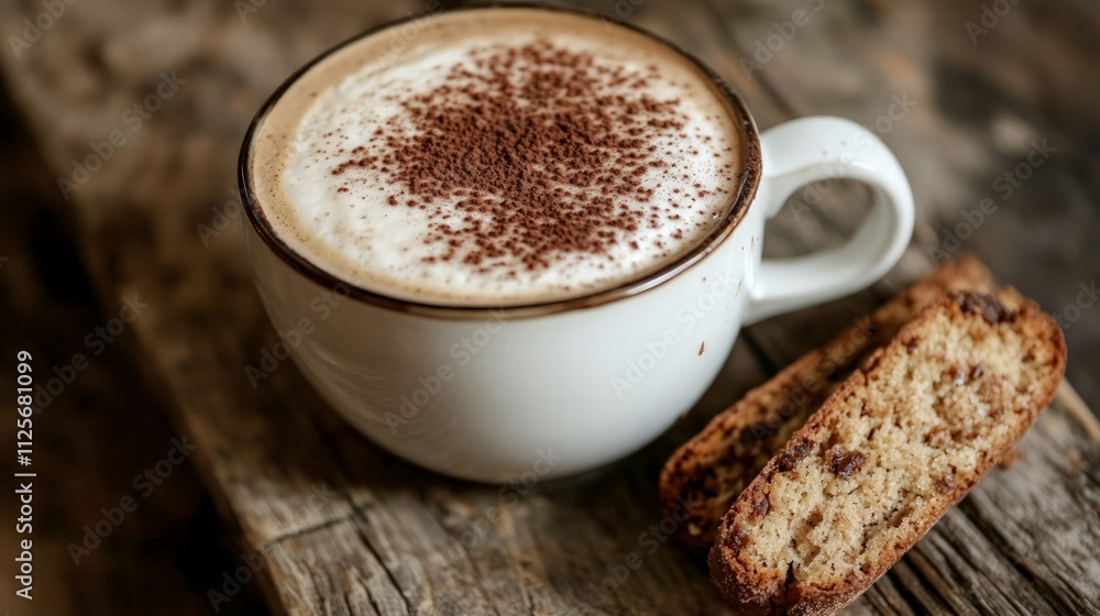 Savoring a cozy coffee break at a rustic table close-up beverage photography in a warm atmosphere for comfort and relaxation Savoring a cozy coffee break at a rustic table close-up beverage photography in a warm atmosphere for comfort and relaxation