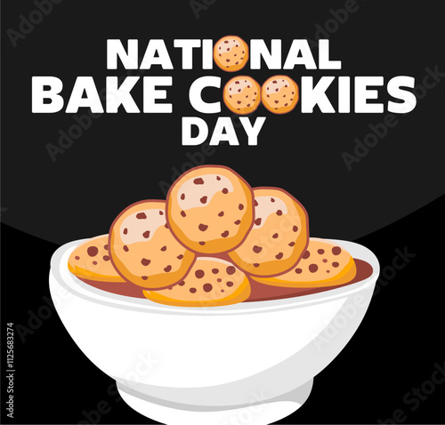 happy bake cookie day with delicious cookies