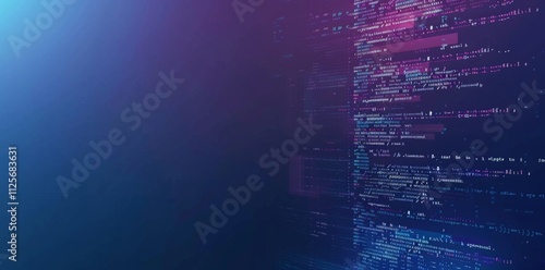 Abstract Digital Code Pattern