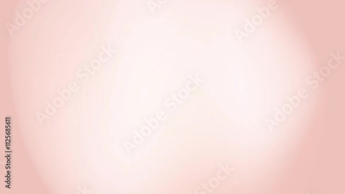 Smooth Blurred 3D Abstract Shape Floating on soft peach Background