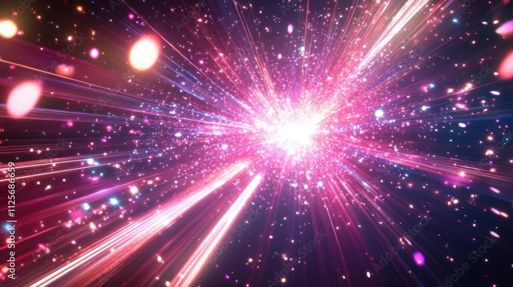 Cosmic Explosion: A Symphony of Light and Color Cosmic Explosion: A Symphony of Light and Color