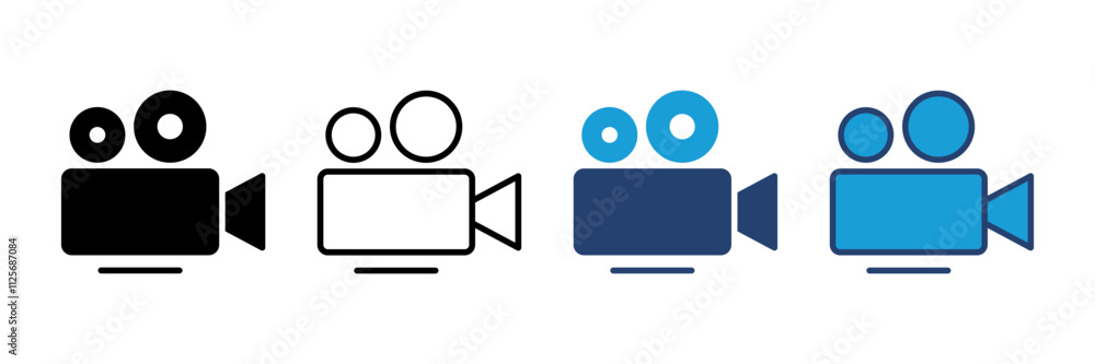 Video icon vector. video camera icon vector. movie sign. cinema Video icon vector. video camera icon vector. movie sign. cinema