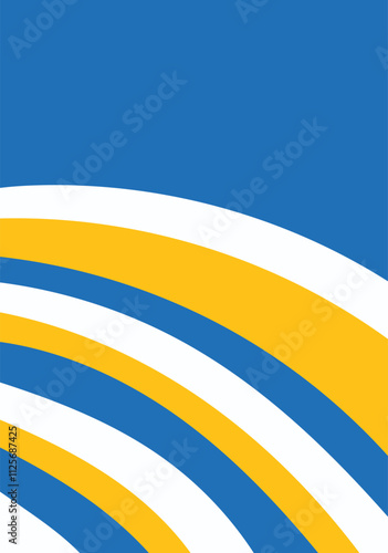 Background blue and yellow abstract design 