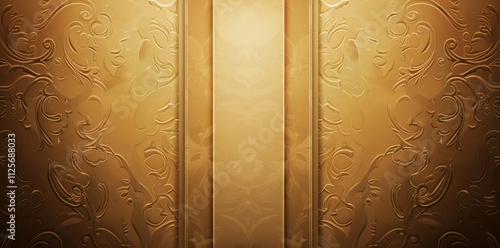 Elegant Golden Floral Pattern Background