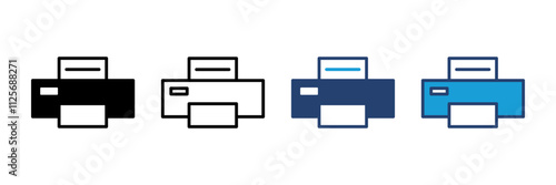 Print icon vector. printer icon vector.
