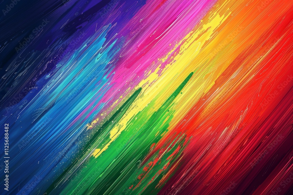 Abstract Diagonal Stripes with Rainbow Colors Abstract Diagonal Stripes with Rainbow Colors