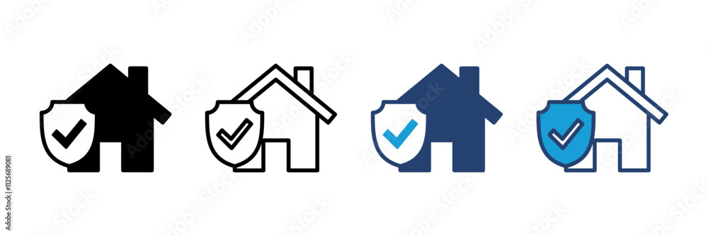house insurance icon vector. house protection icon. house insurance icon vector. house protection icon.