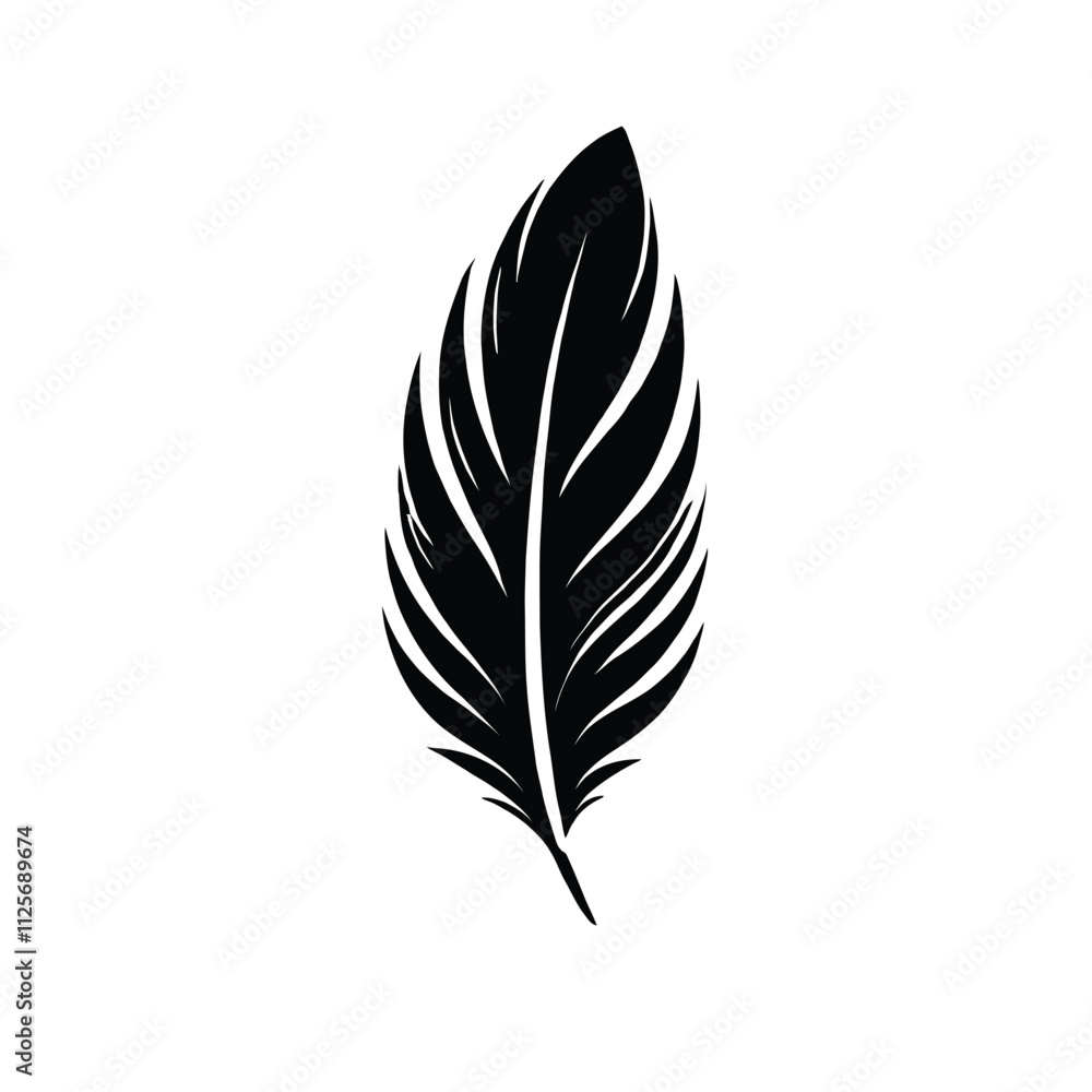 Fototapeta premium Angel Feather Silhouette