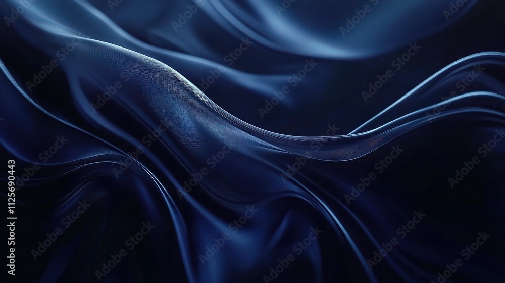 Fototapeta premium Dynamic Dark Blue Abstract Background with Geometric Patterns