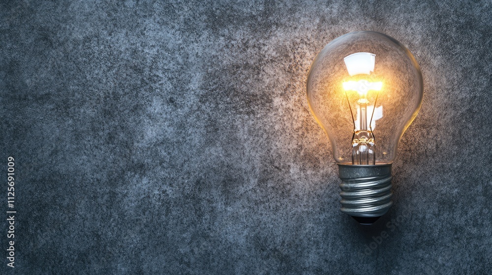 Idea concept, light bulb on empty background, Idea concept, light bulb on empty background,