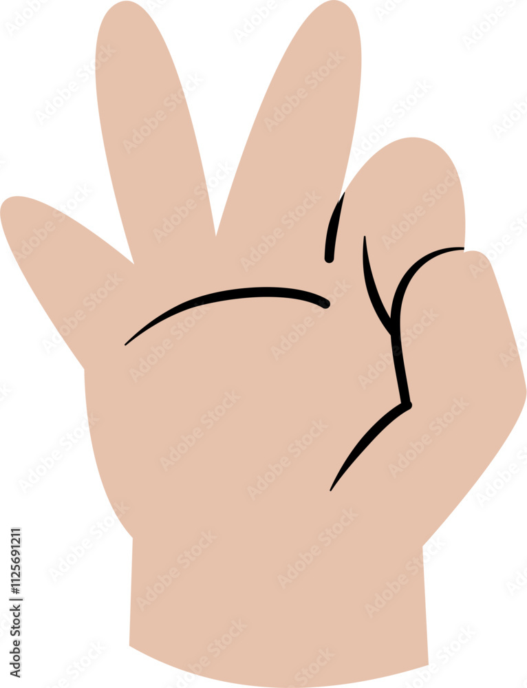 Hand gesture showing OK sign Hand gesture showing OK sign