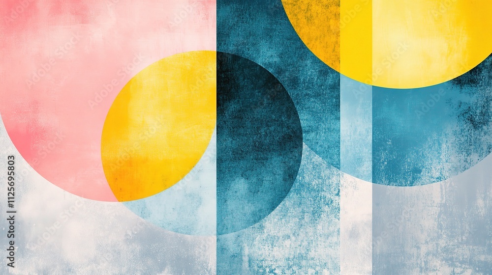Abstract Soft Color Gradient with Geometric Shapes and Textures Abstract Soft Color Gradient with Geometric Shapes and Textures