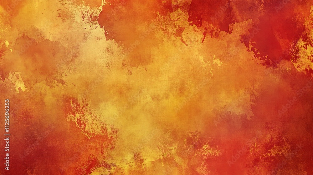 Soft Watercolor Background in Warm Red and Yellow Tones Soft Watercolor Background in Warm Red and Yellow Tones