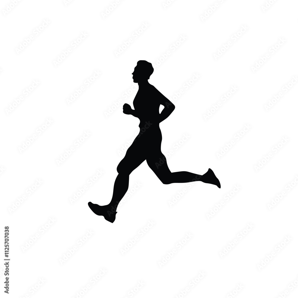 Man Silhouette Design on White Background.vector illustration Man Silhouette Design on White Background.vector illustration