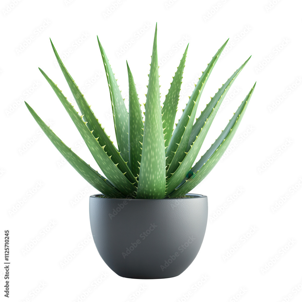 Aloe Vera Plant in Gray Pot Succulent, Houseplant, Herbal Remedy Aloe Vera Plant in Gray Pot Succulent, Houseplant, Herbal Remedy