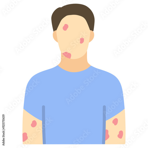 Allergy Flat Icon Vector Illustration 