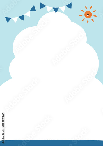 夏 海のフレーム 縦