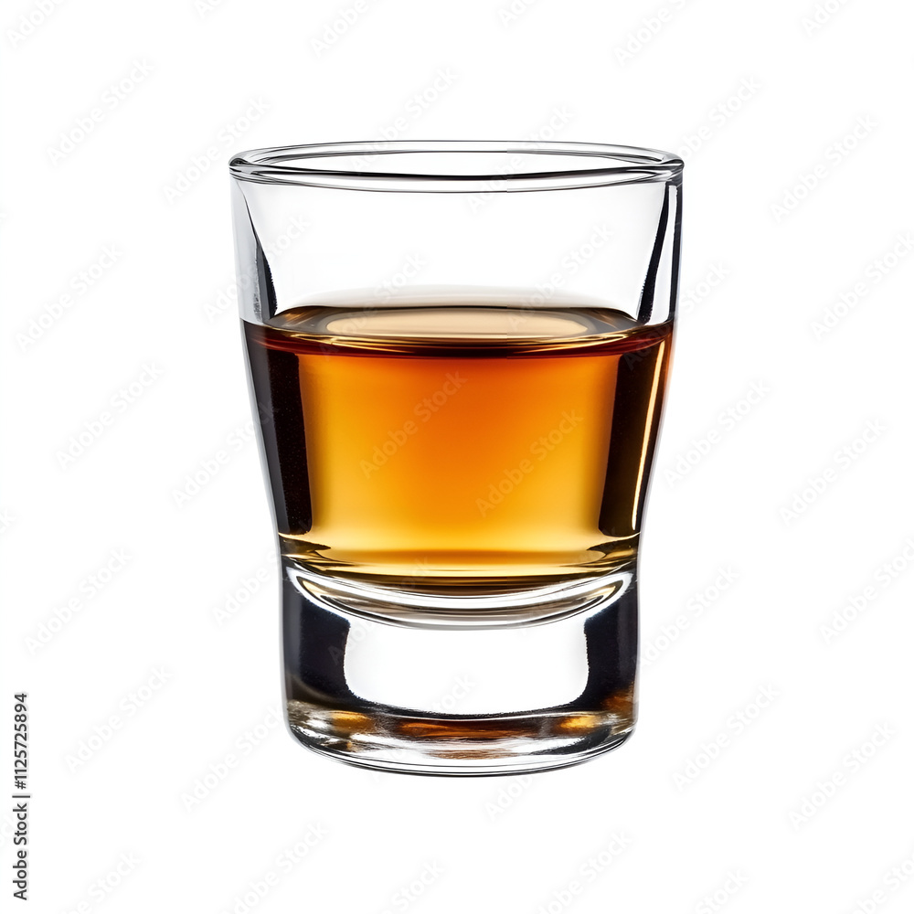 Cocktail Glass with brandy or whiskey - Small Shot Cocktail Glass with brandy or whiskey - Small Shot