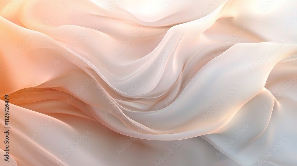 Soft Pastel Abstract Background with Flowing Digital Fabric Texture Soft Pastel Abstract Background with Flowing Digital Fabric Texture