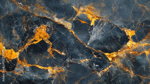 Wallpaper Mural Natural black marble texture with golden veins abstract background high resolution for interiors and design projects Torontodigital.ca