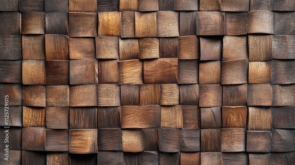 Brown wooden wall texture with intricate grid pattern showcasing natural wood grain and variations in color and texture for decor applications Brown wooden wall texture with intricate grid pattern showcasing natural wood grain and variations in color and texture for decor applications