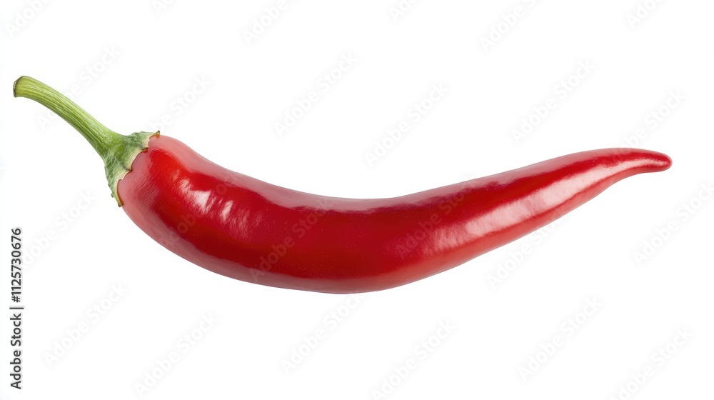 fresh red chili pepper on a white background ideal for culinary and food related projects fresh red chili pepper on a white background ideal for culinary and food related projects