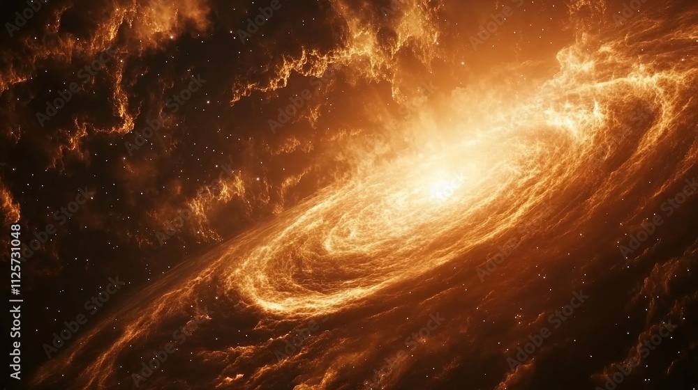 Obraz premium Captivating Deep Space Nebula with Swirling Cosmic Elements