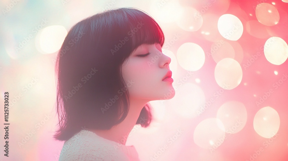Soft Pastel Gradient Background with Bokeh Light Effects Soft Pastel Gradient Background with Bokeh Light Effects