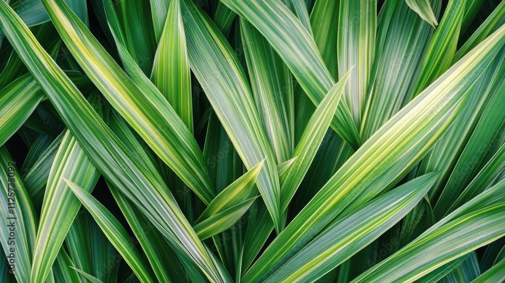 Lush green coconut leaves texture creating a vibrant natural background for design and decoration purposes Lush green coconut leaves texture creating a vibrant natural background for design and decoration purposes