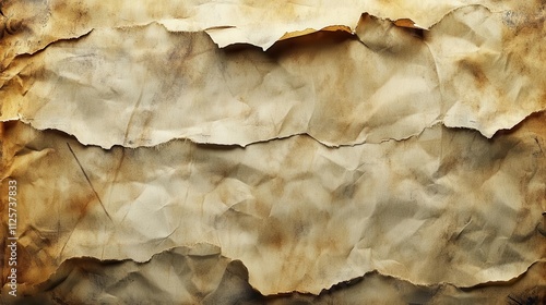 A textured background of crumpled, aged paper with a vintage appearance.