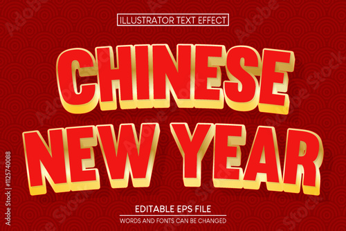 Chinese new year Text Effect.editable text effect