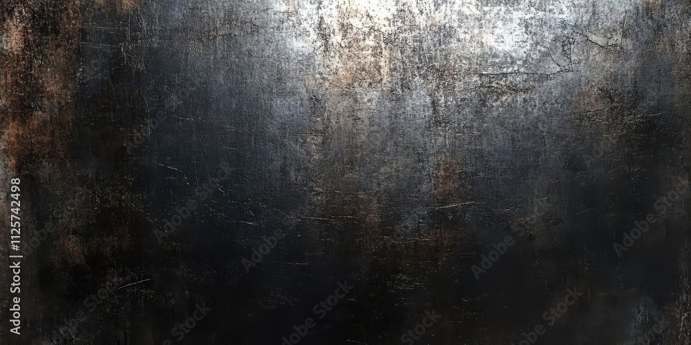A textured metal surface with a mix of dark and light shades, showing wear and age. A textured metal surface with a mix of dark and light shades, showing wear and age.