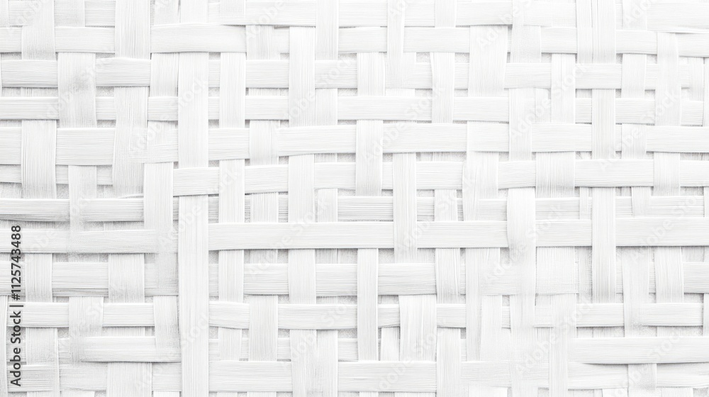 White Woven Rattan Textured Background for Elegant Design and Decoration Use White Woven Rattan Textured Background for Elegant Design and Decoration Use