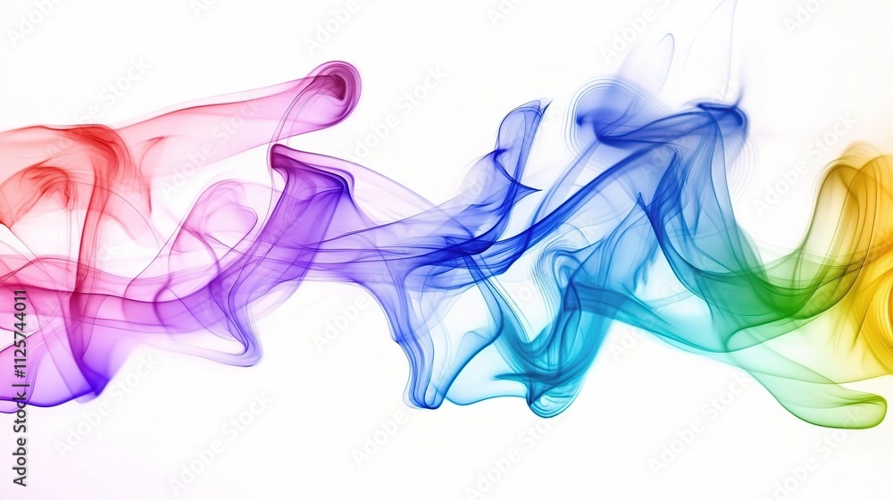 Dynamic Colorful Smoke Wave in Abstract Motion with Gradient Flow Dynamic Colorful Smoke Wave in Abstract Motion with Gradient Flow