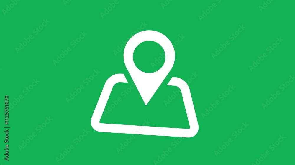 Pin on the map icon illustration isolated vector sign symbol Pin on the map icon illustration isolated vector sign symbol