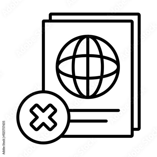 Illegal Passport Icon