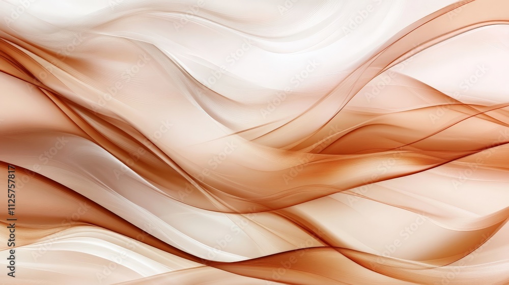 Obraz premium Abstract Flowing Lines in Harmonious Composition